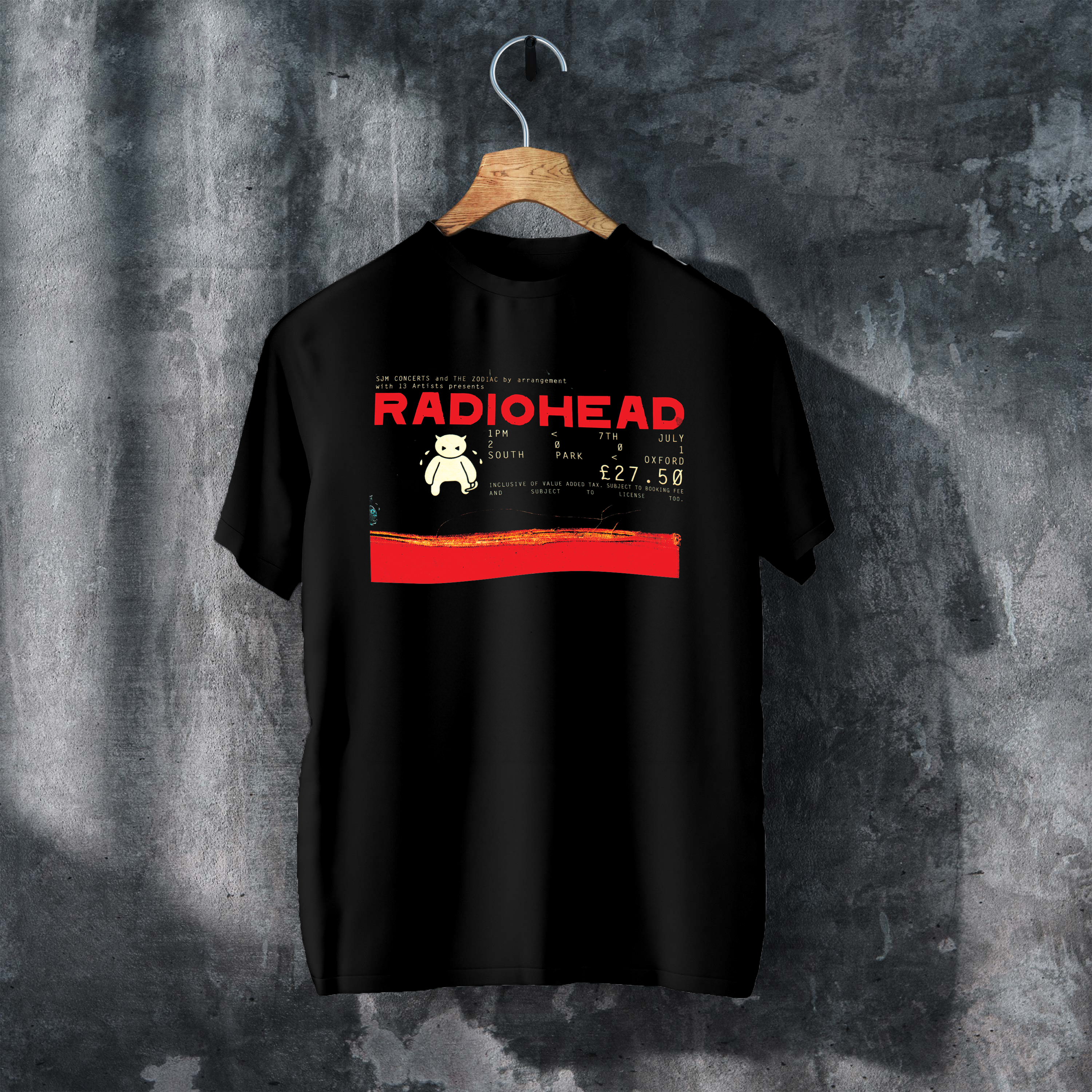 Radiohead South Park Oxford Tee – Vintage Concert Tribute