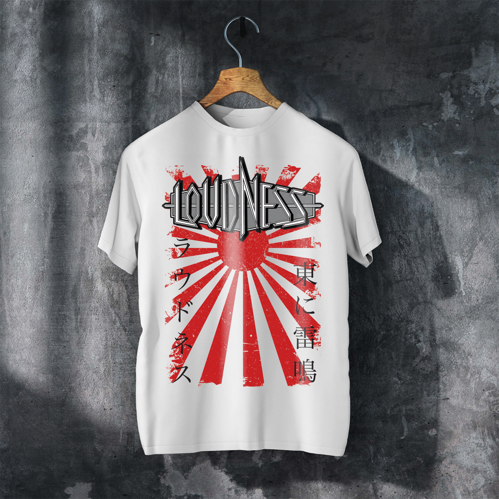 Loudness Rising Sun T-Shirt | 190gsm Cotton Japanese Metal Tee