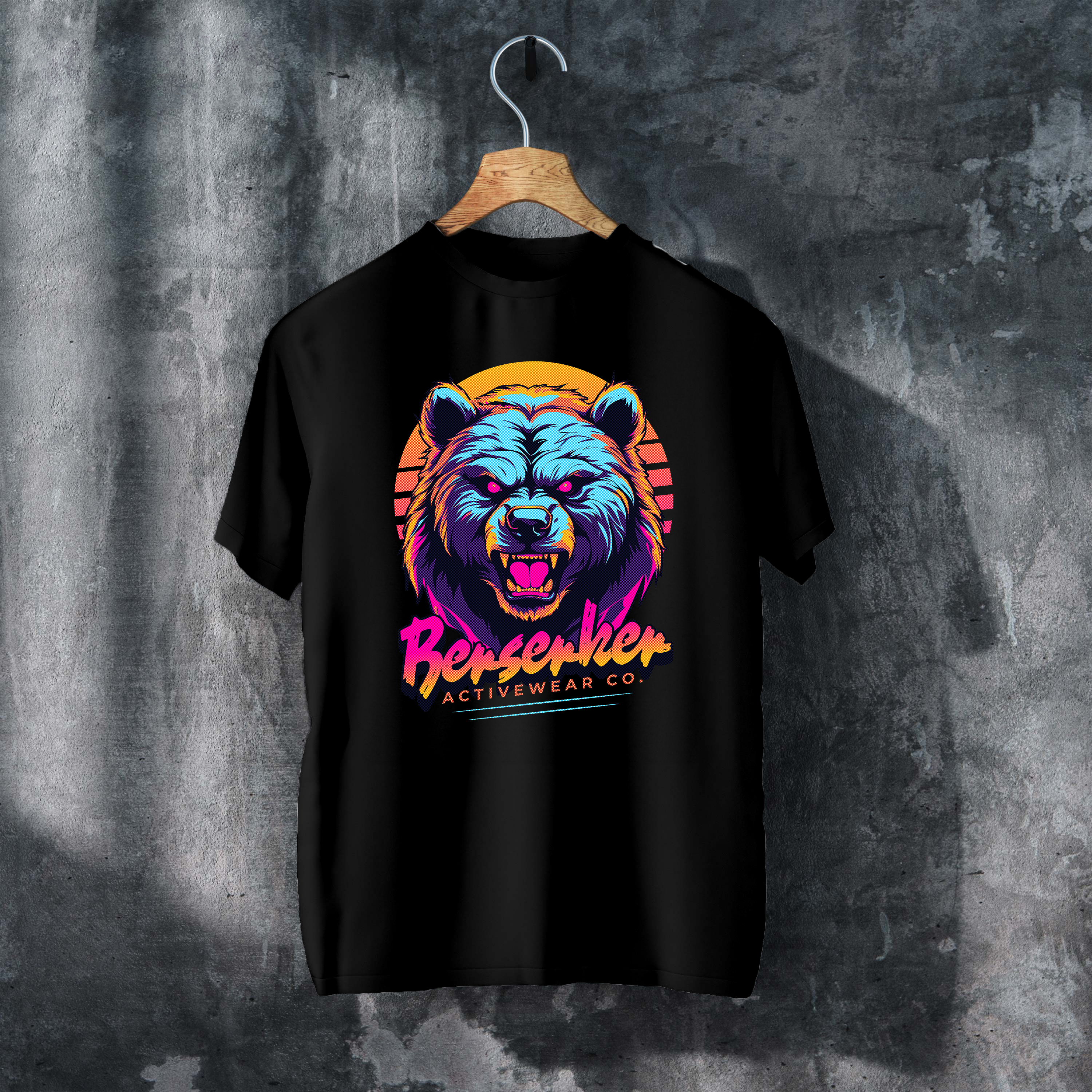 Berserker Bear T-Shirt - Norse Warrior Beast Graphic Tee