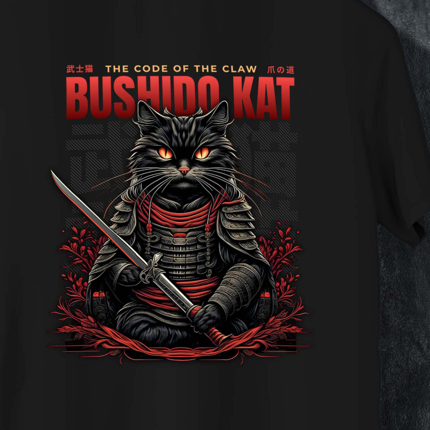 Bushido Kat – Samurai Cat T-Shirt