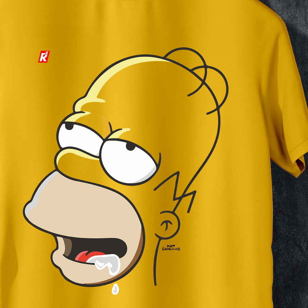 Homer Simpson T-Shirt - Classic Yellow Cartoon Graphic Tee