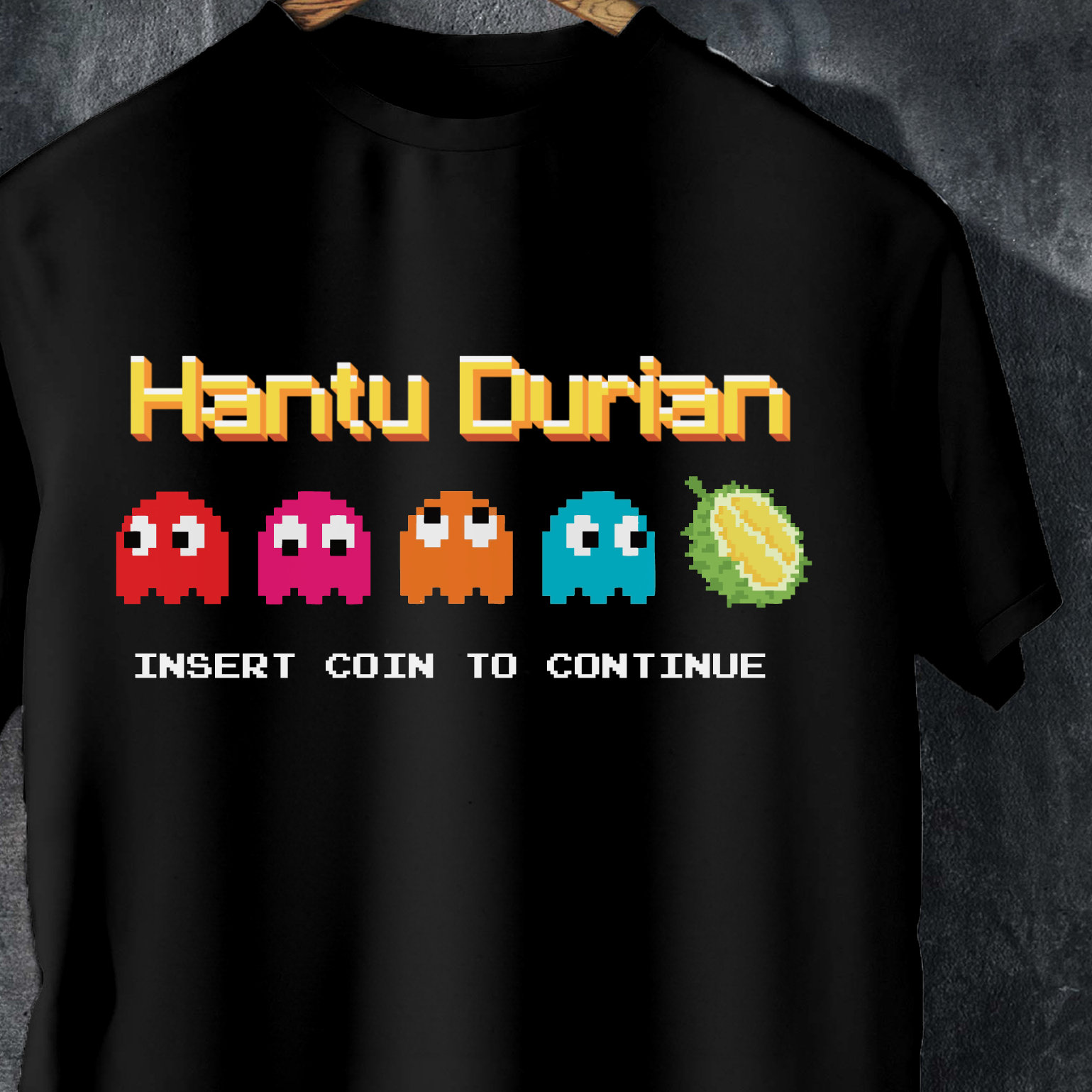Hantu Durian – Retro Arcade Durian Tee