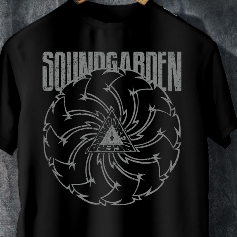 Soundgarden — Badmotorfinger (Distressed Grey) Tee